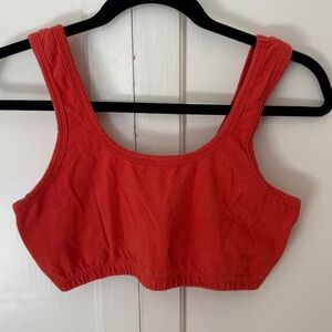 ARQ Full Coverage Bra in color Vermillion Red size XL.